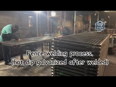 ISO9001 2015 인증으로 용접된 임시 울타리 파우더 코팅