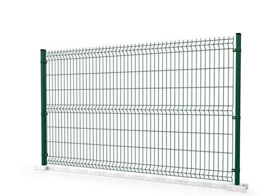 3D Garden Triangle Bending Fence For Residential 1.8*3m 75*200mm Hole