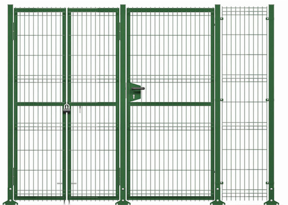 3D Garden Triangle Bending Fence For Residential 1.8*3m 75*200mm Hole
