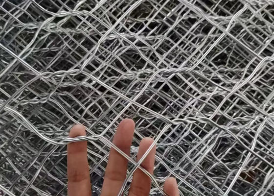 4mx1mx1m High Tensile Double Twisted Gabion Mattress For Flood Coastal Defense Projects