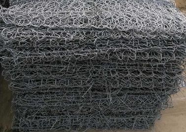 Pvc Coated / Galvanized Hexagonal Wire Mesh Gabion Basket For Retaining Wall