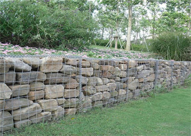 Hexagonal Gabion Retaining Wall Army Border Perimeter