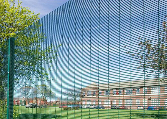 3d Curved 358 Mesh Fence Anti Climb Powder Coated Garden / Railway Station