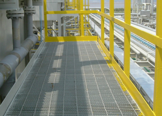 드레인 덮개 평형 봉강 ASTM A36을 위한 2-8mm 직류 전기로 자극된 용접 스틸 보도 회절격자