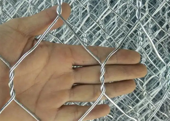 저탄소 철 가비온 철망 구멍 60x80mm