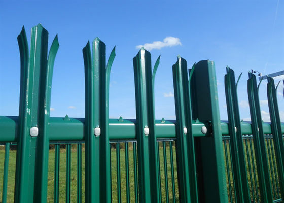 PVC 코팅 보안 Palisade 울타리 W Pale 2.1 * 2.4m 거주용