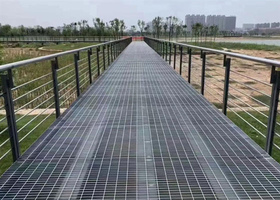 산업용 건축 자재 강철 격자 바닥 보도 플랫폼