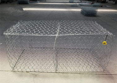 강둑 Gabion 벽을 위한 2.2mm 60x80mm Gabion 철망사