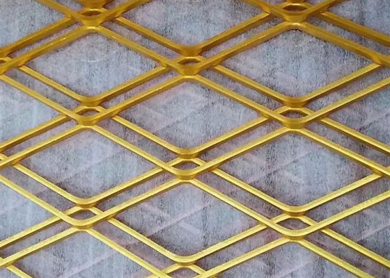 PVC 코팅 확장 된 금속 와이어 메시 외부 보호용 사용